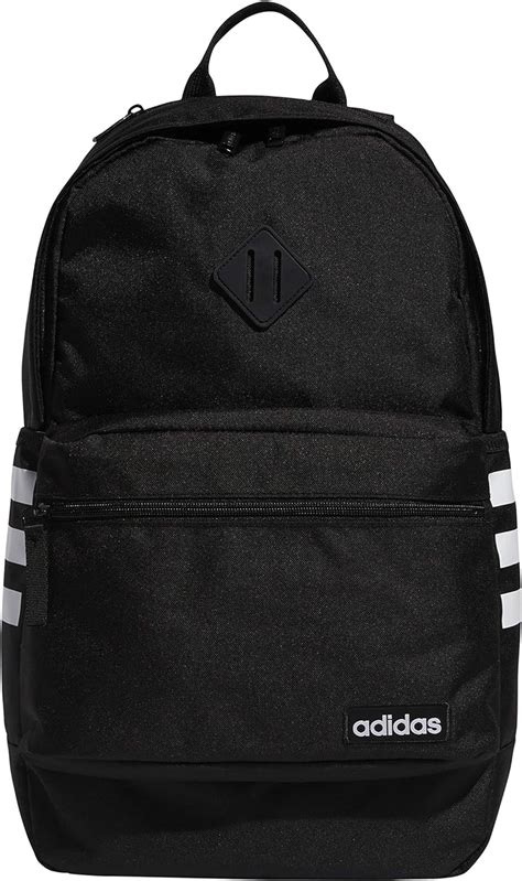 adidas Classic 3S Backpack, Black/White Test, One Size